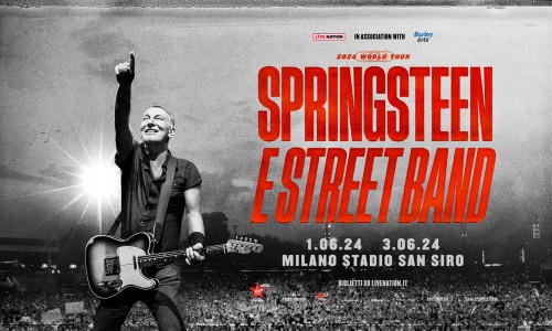 Bruce Springsteen and The E Street Band tornano in italia con un nuovo tour, saranno protagonisti l' 1 e 3 giugno 2024 allo Stadio San Siro di Milano